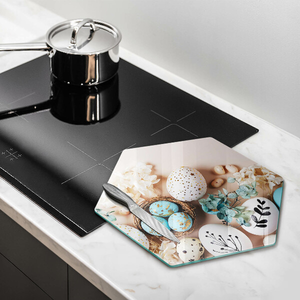 Skärbräda glas sexhörning Påskdekorationer