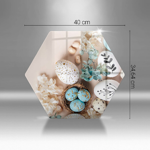 Skärbräda glas sexhörning Påskdekorationer