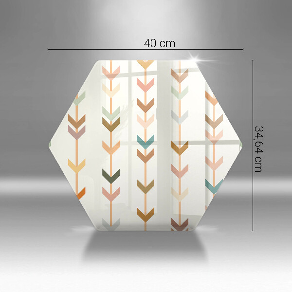 Skärbräda glas sexhörning Geometriska element
