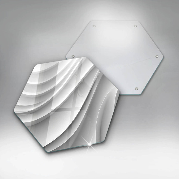 Skärbräda glas sexhörning Geometriska linjer