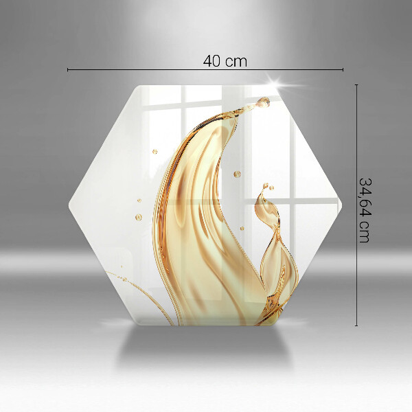 Skärbräda glas sexhörning Olivolja