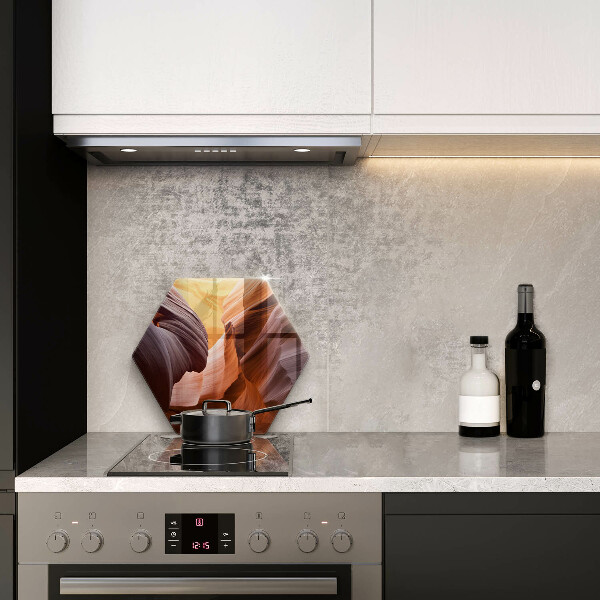 Skärbräda glas sexhörning Grand Canyon