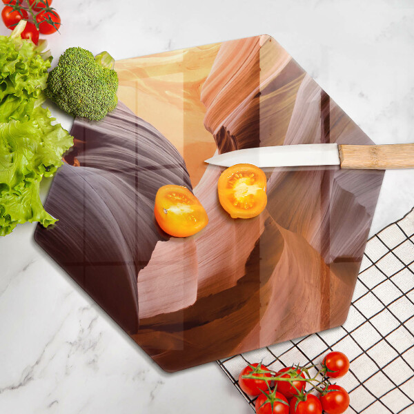 Skärbräda glas sexhörning Grand Canyon