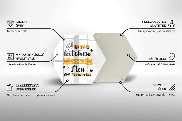 Skärbräda glas sexhörning I det här köket skapade vi oreda och minnen