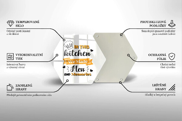 Skärbräda glas sexhörning I det här köket skapade vi oreda och minnen