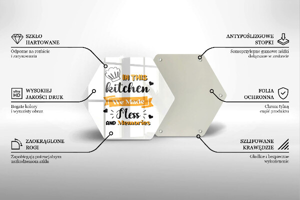 Skärbräda glas sexhörning I det här köket skapade vi oreda och minnen