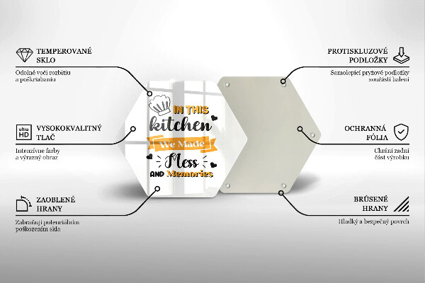 Skärbräda glas sexhörning I det här köket skapade vi oreda och minnen