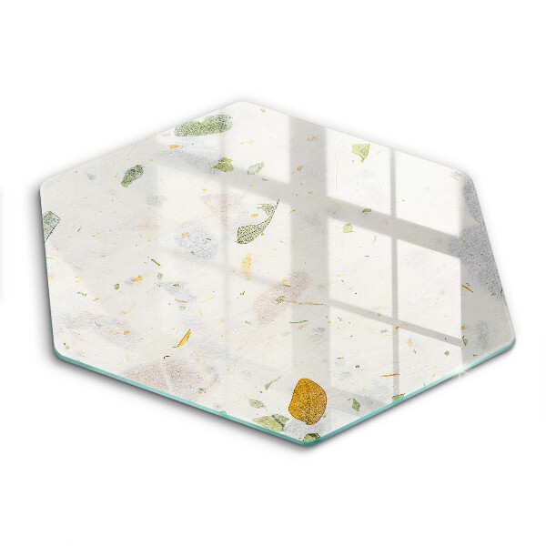 Skärbräda glas sexhörning Fallande löv