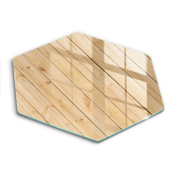 Skärbräda glas sexhörning Ömtåliga träskivor
