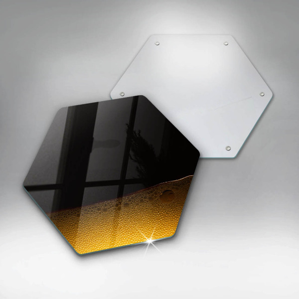 Skärbräda glas sexhörning Kolsyrat öl