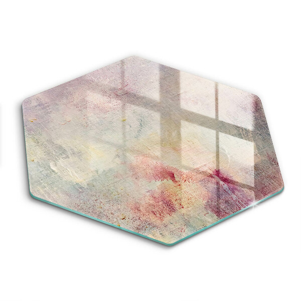 Skärbräda glas sexhörning Måla textur bakgrund