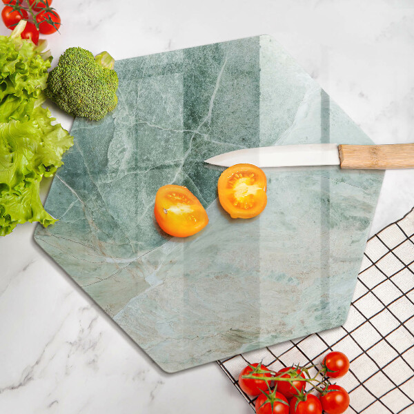 Skärbräda glas sexhörning Stenstruktur