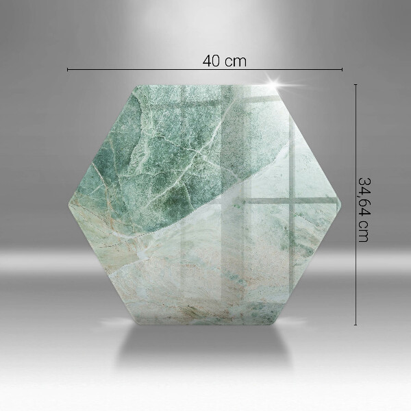 Skärbräda glas sexhörning Stenstruktur