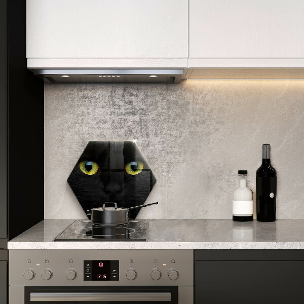 Skärbräda glas sexhörning Djurkattögon