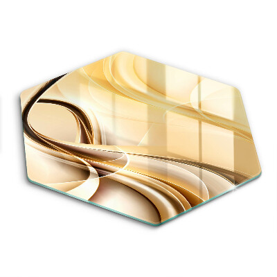 Skärbräda glas sexhörning Rök abstraktion