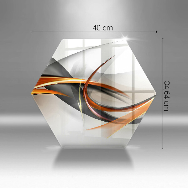 Skärbräda glas sexhörning Moderna former