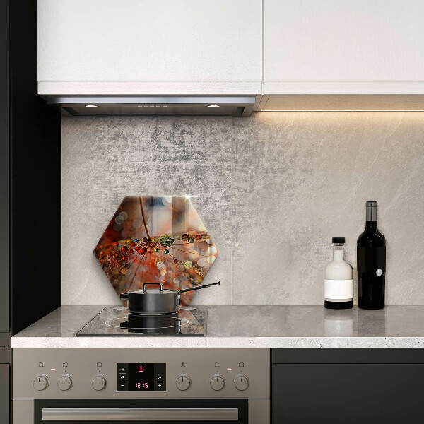 Skärbräda glas sexhörning Blöt maskros