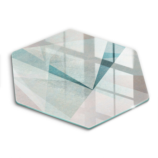 Skärbräda glas sexhörning Skarp abstraktion