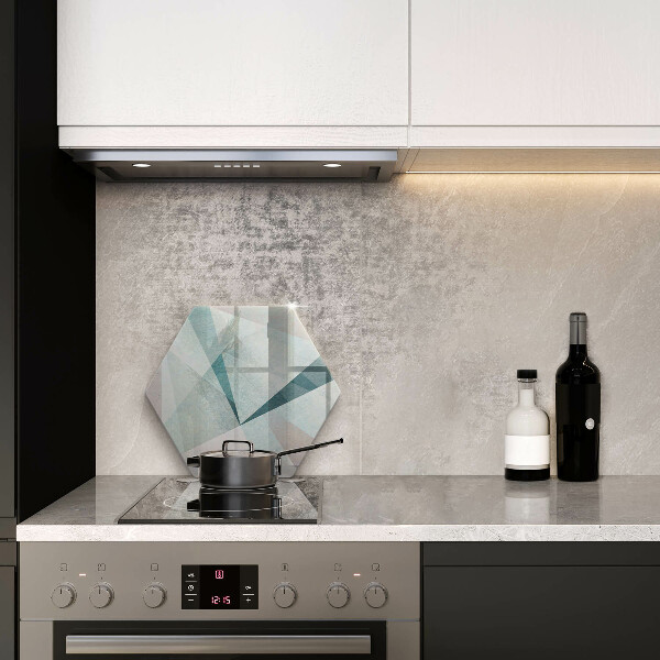 Skärbräda glas sexhörning Skarp abstraktion