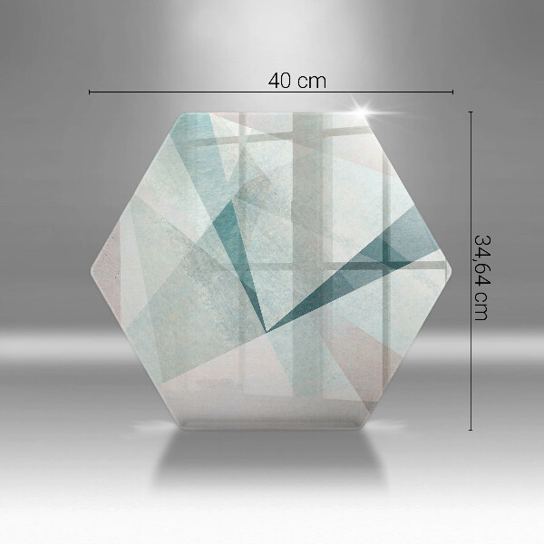 Skärbräda glas sexhörning Skarp abstraktion