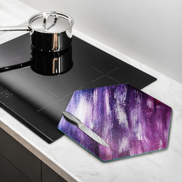 Skärbräda glas sexhörning Måla abstraktion