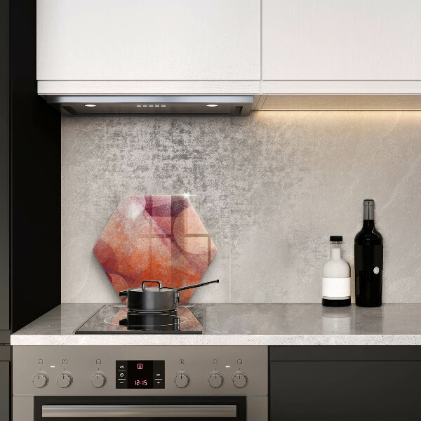 Skärbräda glas sexhörning Abstrakt konst