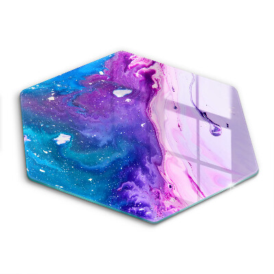 Skärbräda glas sexhörning Abstraktionsbläck