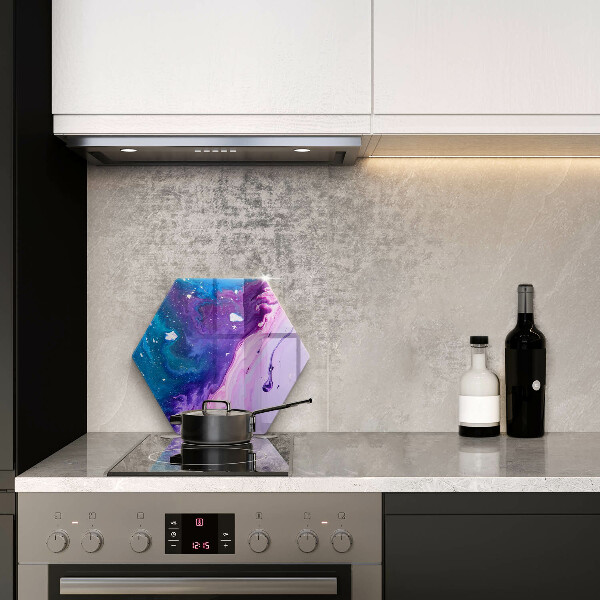 Skärbräda glas sexhörning Abstraktionsbläck