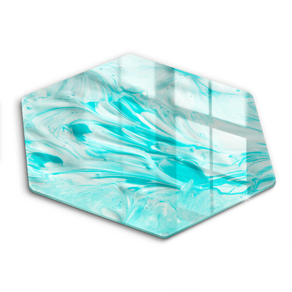 Skärbräda glas sexhörning Abstraktionsfärger