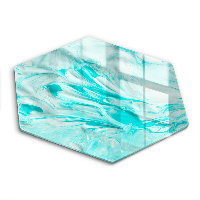 Skärbräda glas sexhörning Abstraktionsfärger