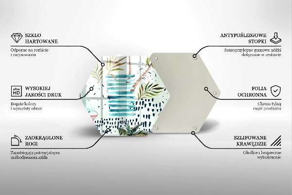 Skärbräda glas sexhörning Semesterillustrationer