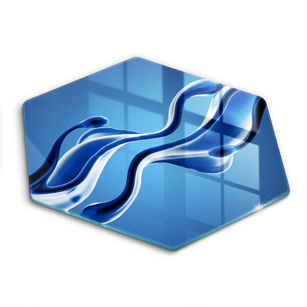 Skärbräda glas sexhörning Vätskeabstraktion