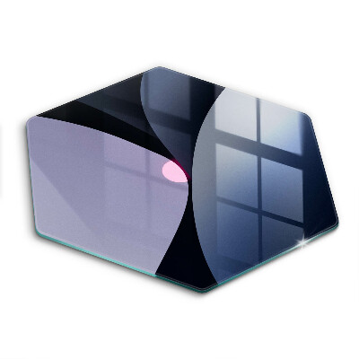 Skärbräda glas sexhörning Abstrakta former