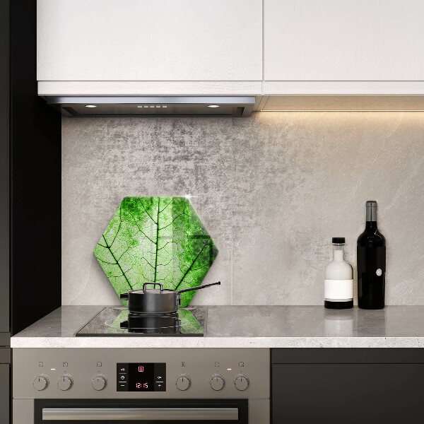 Skärbräda glas sexhörning Dekorativt ådroblad