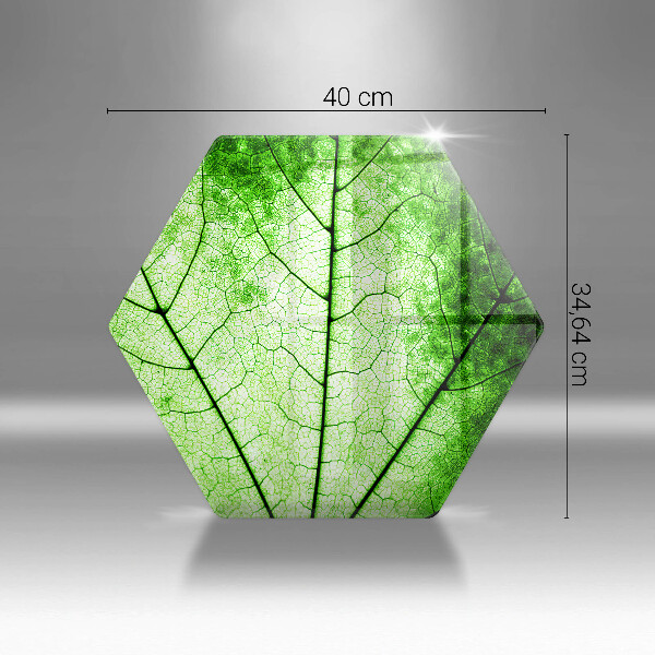 Skärbräda glas sexhörning Dekorativt ådroblad