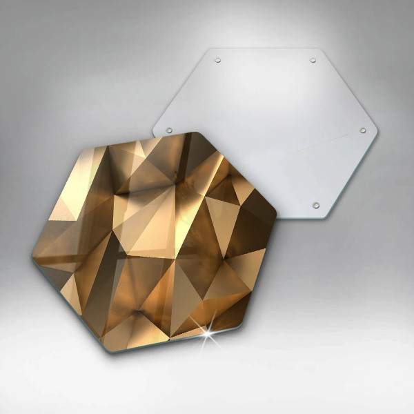 Skärbräda glas sexhörning Struktur abstraktion bakgrund