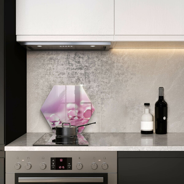 Skärbräda glas sexhörning Dagg blomblad