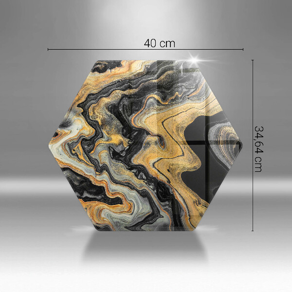 Skärbräda glas sexhörning Abstrakt struktur