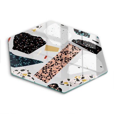 Skärbräda glas sexhörning Stengods