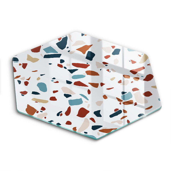 Skärbräda glas sexhörning Dekorativ sten