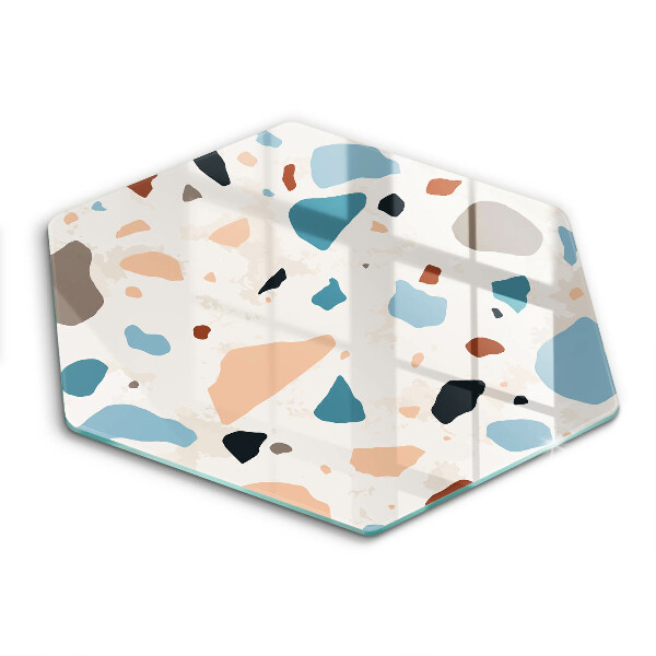 Skärbräda glas sexhörning Dekorativt stengods