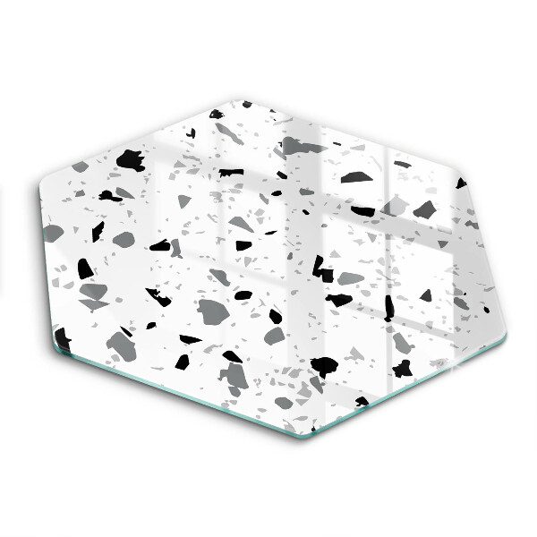 Skärbräda glas sexhörning Dekorativt stengods