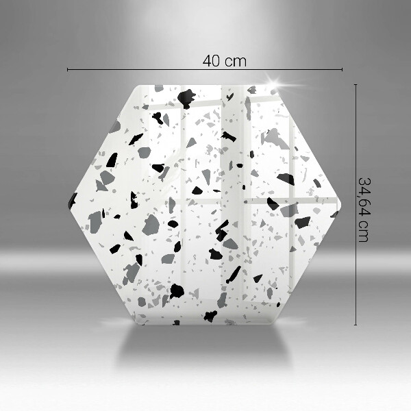 Skärbräda glas sexhörning Dekorativt stengods
