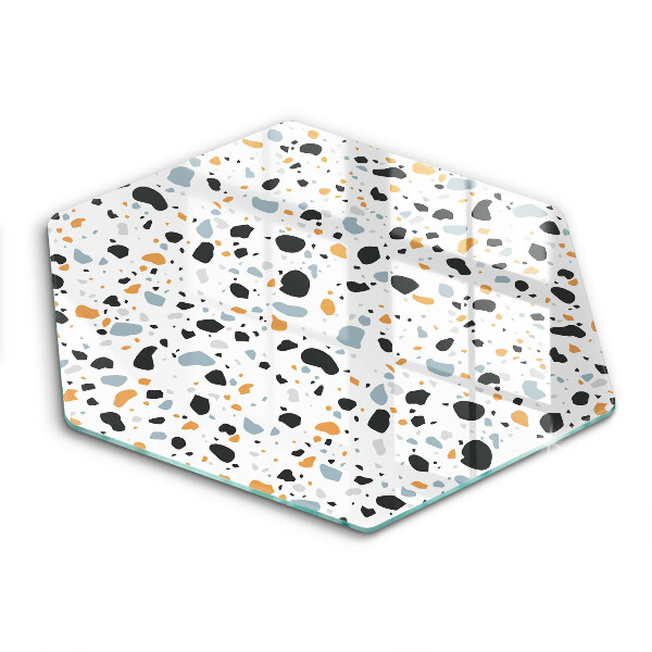 Skärbräda glas sexhörning Dekorativt stengods