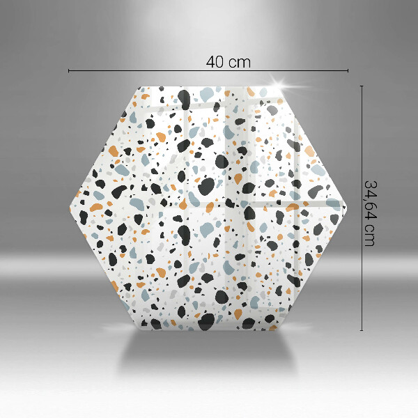 Skärbräda glas sexhörning Dekorativt stengods