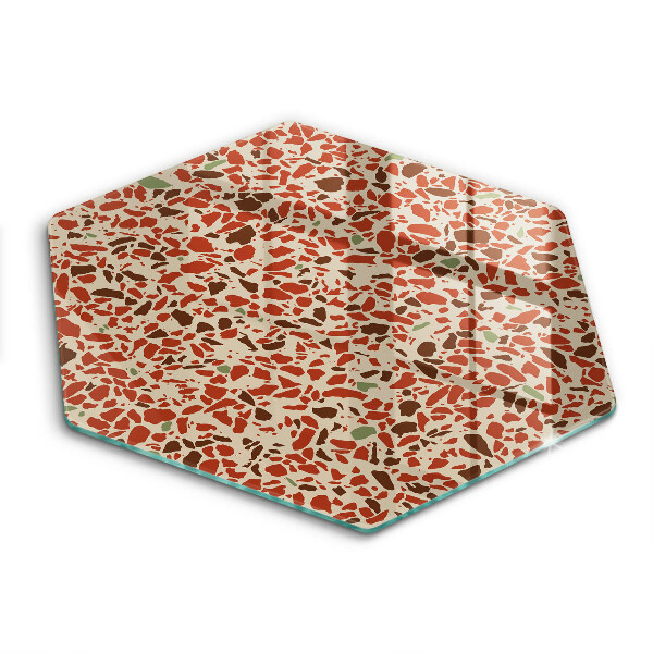 Skärbräda glas sexhörning Fint stengods