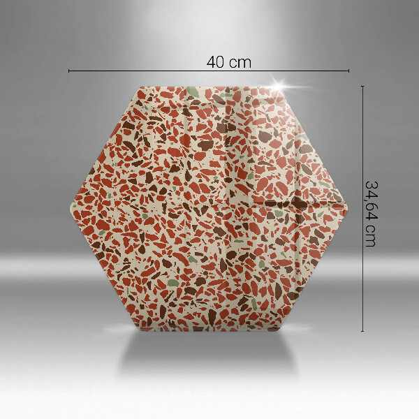 Skärbräda glas sexhörning Fint stengods