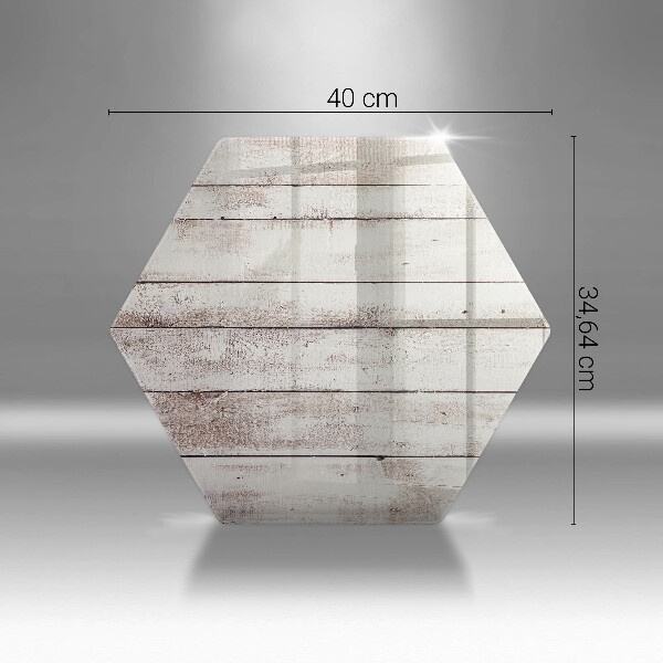 Skärbräda glas sexhörning Gamla träskivor