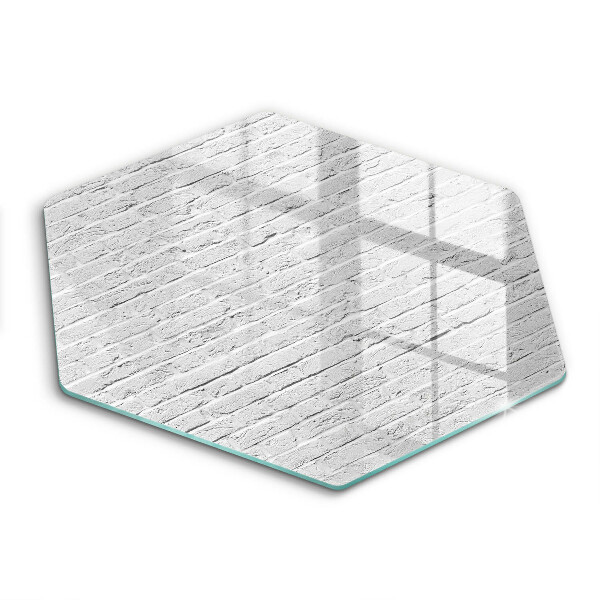 Skärbräda glas sexhörning Tegelvägg