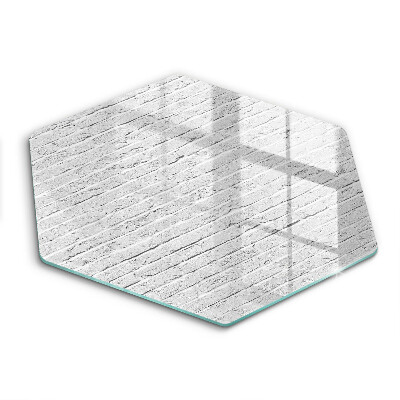 Skärbräda glas sexhörning Tegelvägg